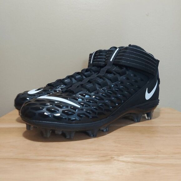 Nike Force Savage Pro 2 Football Cleats Black White AH4000-002 Men's Size 11.5 - Picture 2 of 7
